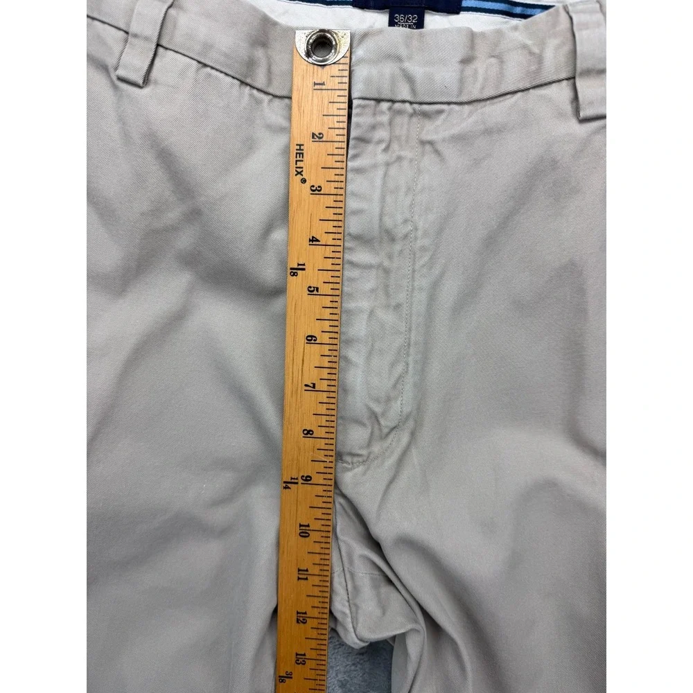 Banana Republic Mens Dawson Pants 36x32 (Real 36x31) Khaki Chino Straight Cotton